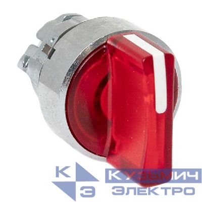 Механизм переключателя исполнительный XB4 IP65 на 2 положения возвратный без фиксации с подсветкой с короткой ручкой красн. EKF XB4BD2L-R-65