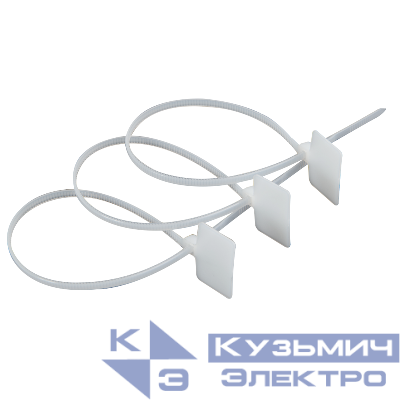 Хомут с площадкой OptiKit CT-M-N-2.5х110 бел. (уп.100шт) КЭАЗ 278330