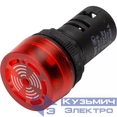 Сигнализатор звуковой ND16-22FS d22мм красн. LED AC 220В (R) CHINT 593399