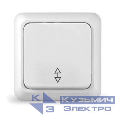 Переключатель проходной 1-кл. ОП Олимп 10А IP20 бел. UNIVersal О0025