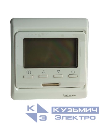 Термостат программируемый с механич. управлением бел. EXTHERM ST16