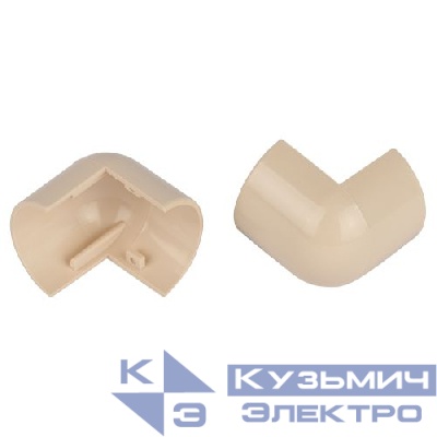 Угол для кабель-канала полукруглого внешн. 30х13мм OC-KK-30-13-B беж. (уп.2шт) Эра Б0064925