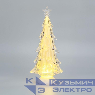 Фигура на подставке "Елочка со звездой" 37см тепл. бел. Neon-Night 513-027