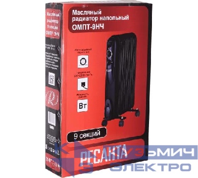 Радиатор масляный ОМПТ- 9НЧ Ресанта 67/3/14