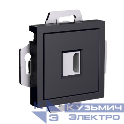 Розетка HDMI AtlasDesign механизм карбон SE ATN001080