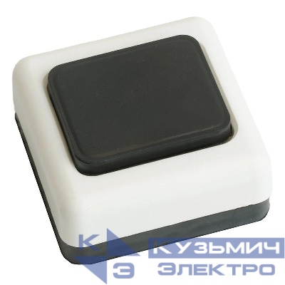 Выключатель-кнопка DB-104 для проводного звонка (А1-0 4-001) черн./бел. FERON 51664