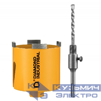 Diamond Industrial Алмазная коронка по армированному бетону 82 мм  SDS+ Diamond Industrial