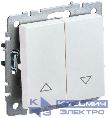 Выключатель жалюзи СП BRITE ВС10-1-5-БрЖ 10А механизм жемчуж. IEK BR-V15-0-10-K36