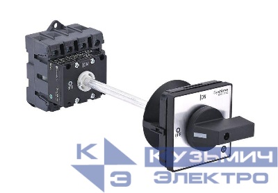 Выключатель-разъединитель 4п 40А IP20 с черн. выносн. рукоят. на дин-рейке/плате SE MSD40440B