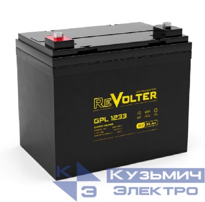 Аккумулятор 12В 33А.ч GPL 1233 REVOLTER 4614040030036