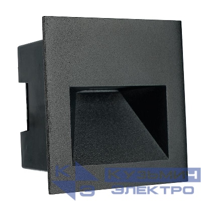 Светильник светодиодный LN013-1 3Вт 4000К IP65 встраив. черн. FERON 51958