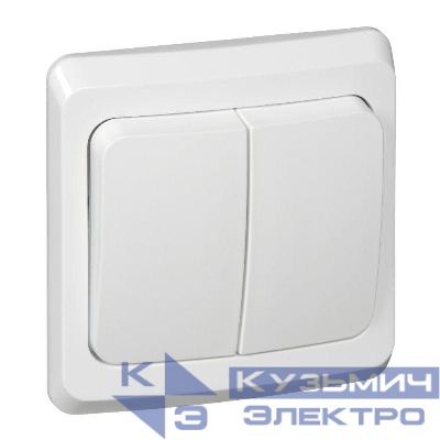 Выключатель 2-кл. СП Этюд 10А IP20 бел. SE BC10-002B