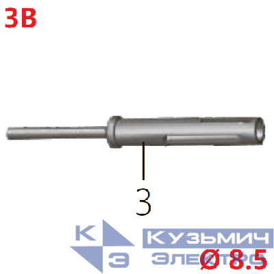 Запчасть №3B для FDPAG-Т9ZG. Ствол тип В (8.5)
