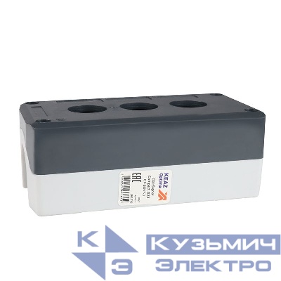 Корпус кнопочного поста OptiSignal Compact D22 С7-BD67-3 3 отв. IP67 XALD03 КЭАЗ 362235