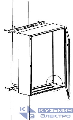 Комплект крепления к столбу для шкафов CE/RAM box ширина 500мм DKC R5FB500