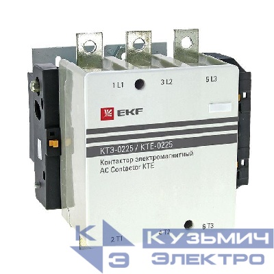 Контактор КТЭ 225А кат. 380В AC 1НО EKF ctr-b-225-380