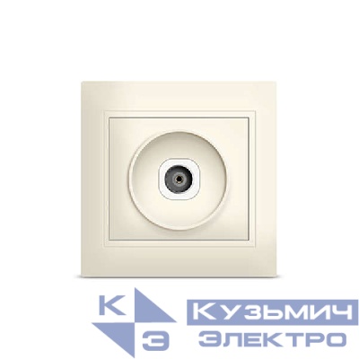 Розетка телевизионная TV Севиль сл. кость UNIVersal Б-С0027