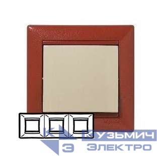 Рамка 3-м Valena горизонт. терра Leg 770013