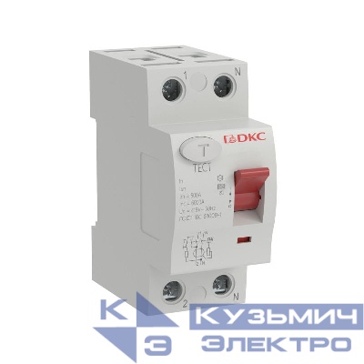 Устройство защитного отключения селективное УЗО ВДТ 2п 63А 100мА тип A-S YON MAX MDL100 DKC MDL100-2P3-63-A-S
