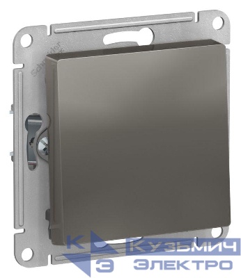 Выключатель 1-кл. AtlasDesign 2-п. 10А мех. сталь SE ATN000921