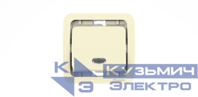 Выключатель 1-кл. СП Mimoza 10А IP20 без вставки с подсветкой крем. Makel 32021