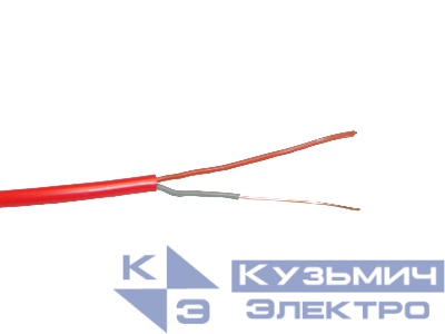 Кабель сигнальный NETKO, неэкранированный, КПСнг (А) - FRHF, 1*2*0.5мм2 (0.8мм) 200м, красный