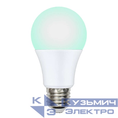 Лампа светодиодная LED-A60-9W/SCBG/E27/FR/DIM IP65 PLO65WH для бройлеров диммир. Uniel UL-00003190