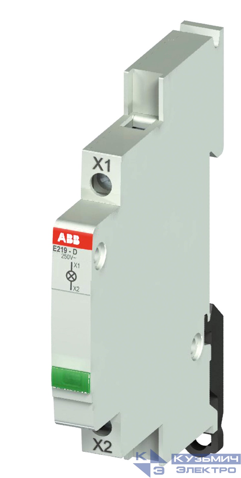 Лампа индикаторная 115-250В AC E219-D зел. ABB 2CCA703402R0001