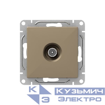 Розетка телевизионная оконечная TV СП Эпика шампань EKF UP1-SOC-TV-3