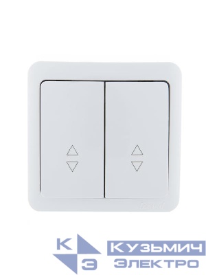 Переключатель проходной 2-кл. 2п ОП Viola 10А IP20 бел. LEZARD 751-0200-106