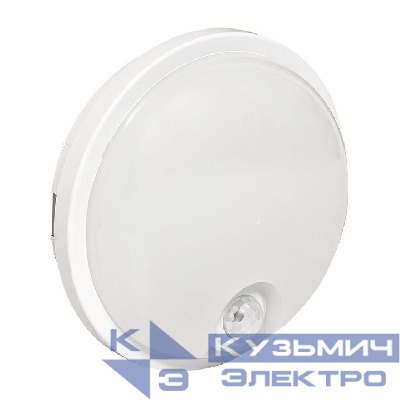 Светильник светодиодный ЖКХ ДПО-2300 15Вт 4000К IP65 круг с инфракрасным датчиком движения LUMA EKF BKL-2300DI-R-15-4000