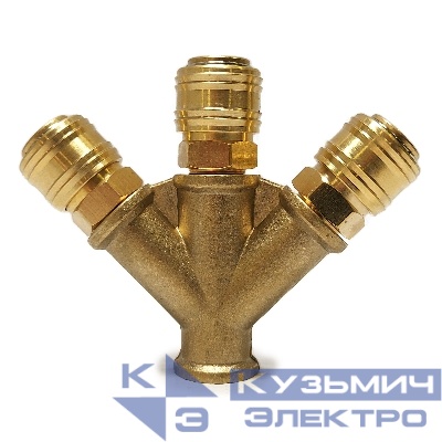 Тройник муфта евро 3/8" внутр. резьба