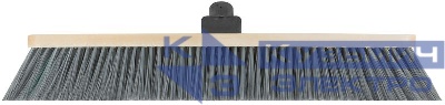 Щетка для пола деревянная наклонная "Метро" пластиковая тулейка под углом 5-ти рядная 500х45мм КУРС 68038