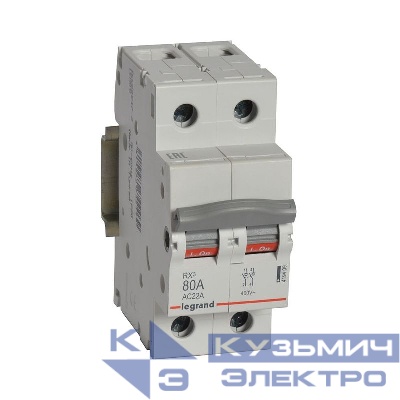 Выключатель-разъединитель 2п 80А RX3 ИЭК Leg 419409