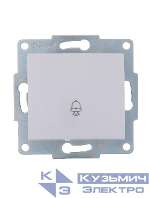 Механизм кнопки звонка 1-кл. 1п СП Karina 10А IP20 бел. LEZARD 707-0288-103