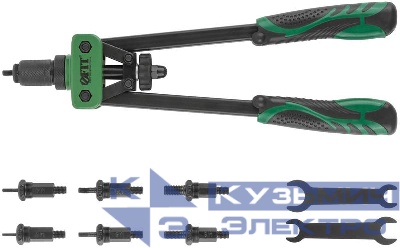 Заклепочник силовой двуручный профи для резьбовых заклепокм 3-М10 (350мм) FIT 32068