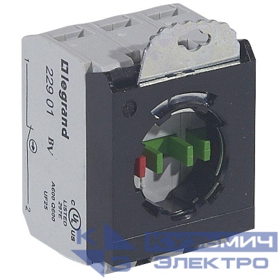 Блок контактов 3п +2хНО+ Н3 адаптер без инд. под винт Osmoz Leg 022977