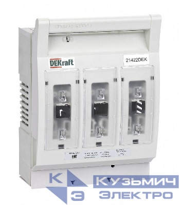 Выключатель-разъединитель-предохранитель ПВР горизонт. 400А 3ф отключ. 1НО+1НЗ ПВР-102 DEKraft 21427DEK