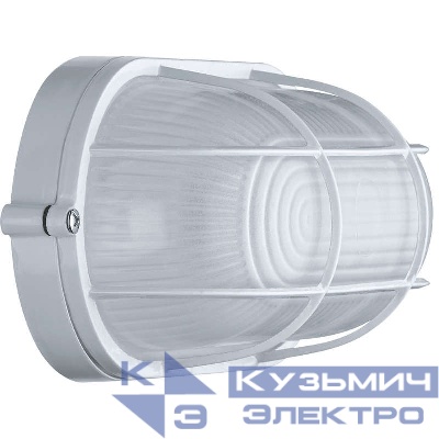 Светильник ЛОН 94 801 NBL-O2-60-E27/WH 1х60Вт E27 IP54 (аналог НПБ 1402 бел. овал с решеткой 60Вт) Navigator 94801