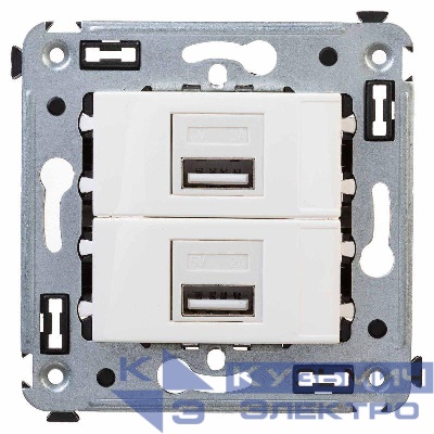 Устройство зарядное USB СП Avanti "Белое облако" DKC 4400543