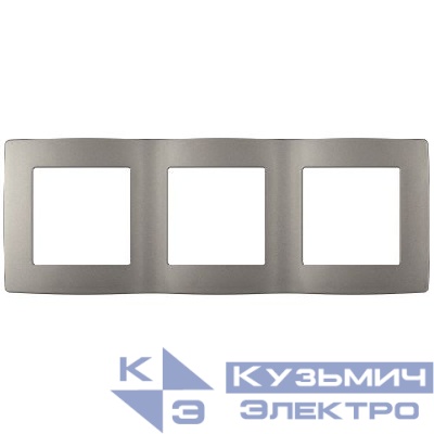 Рамка 3-м Эра12 12-5003-16 титан Эра Б0065739