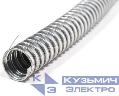 Металлорукав Р3-Ц 12 d12мм с протяжкой (уп.50м) ГОФРОМАТИК zeta44901