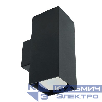 Светильник ML1740 35Вт 2хGU10 230В настен. черн. FERON 48427