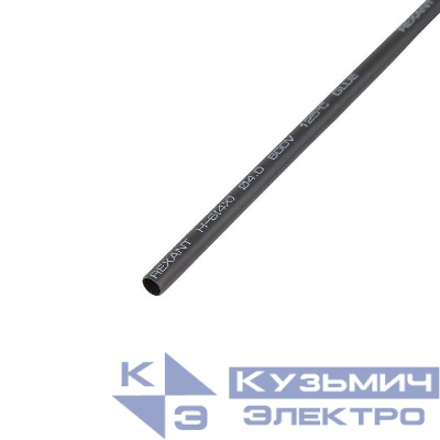 Трубка термоусадочная двустенная клеевая 4/1 (4:1) черн. 1м (уп.10шт) Rexant 23-4006