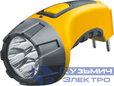 Фонарь аккумуляторный 94 951 NPT-CP03-ACCU 4LED аккум. 4В 500мА.ч прямое ЗУ пластик. NAVIGATOR 94951