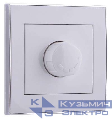 Светорегулятор СП 800Вт Rain с хром. боковой вставкой бел. LEZARD 703-0225-115