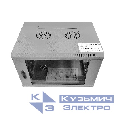 Шкаф настенный 12U серия WMA (Wall Maestro) (600х450х635), передняя дверь стекло, собранный, серый Netko  "А"