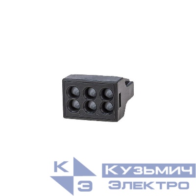 Клемма соединительная с пастой 6-и проводная до 2.5кв.мм (блист.5шт) Rexant 06-0208-B5