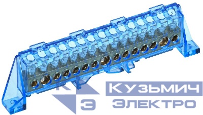 Шина нулевая N в комб. изол. "Стойка" 8х12-15-С TEKFOR IEK TF-NN20-15-DP-K07