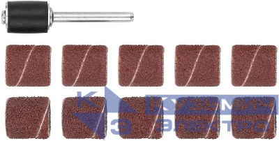 Бандаж наждачный и штифт набор 11шт FIT 36917